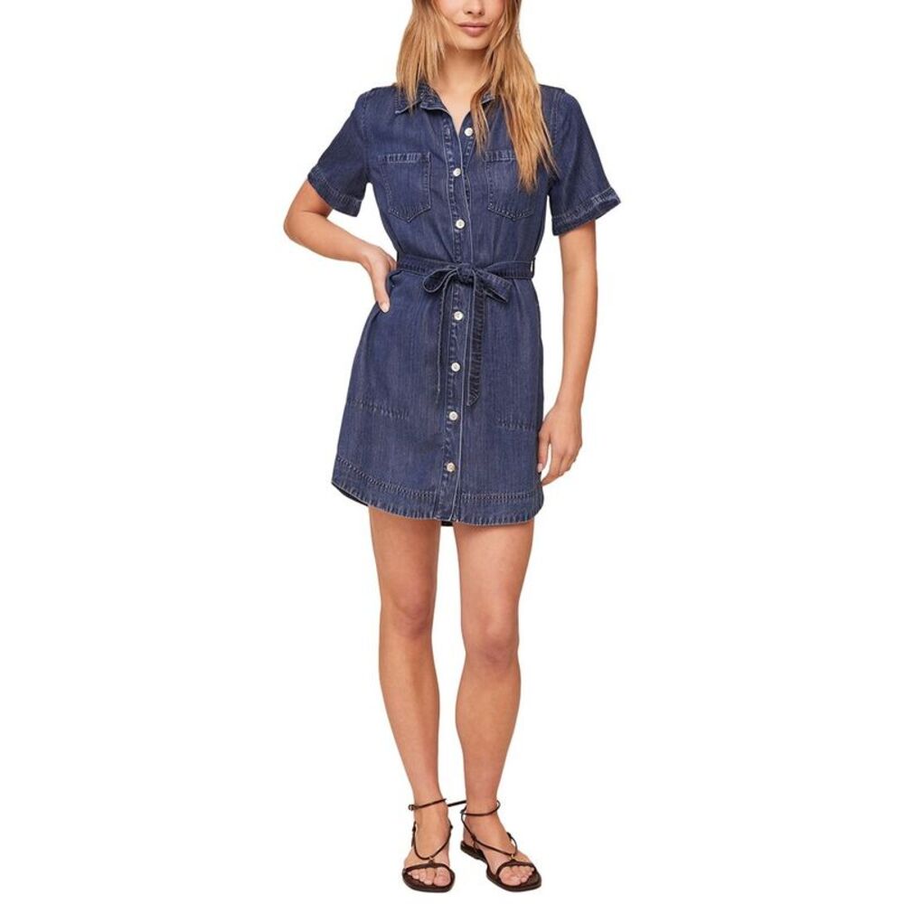 Bella Dahl Womens  Utility Shirtdress, Blue